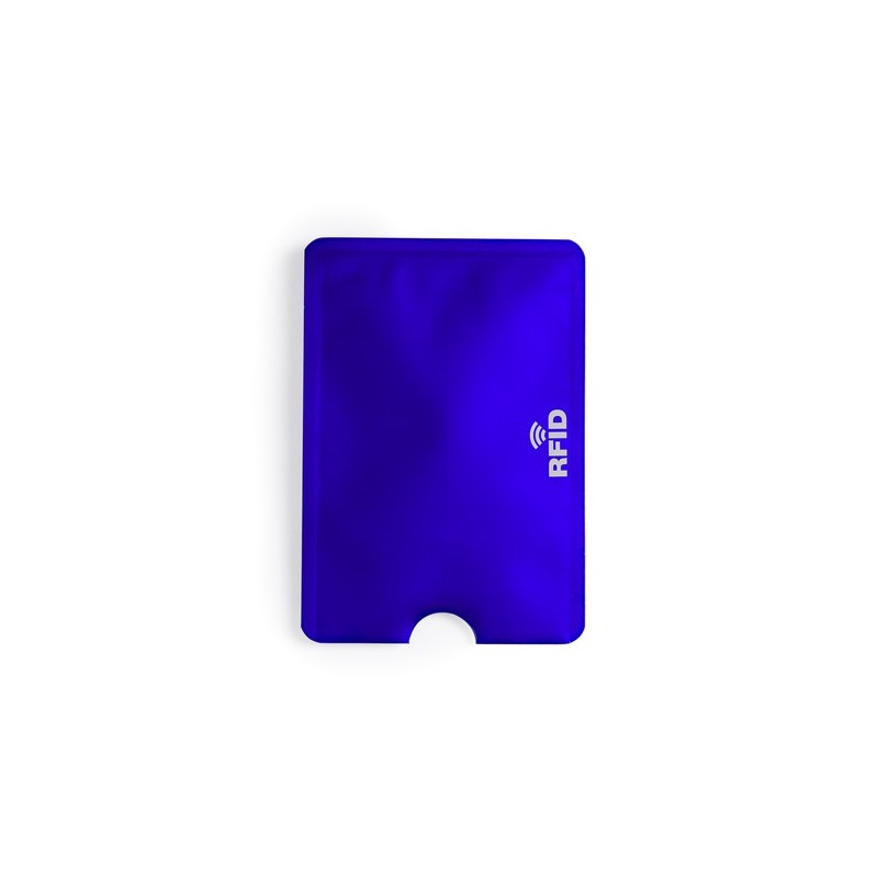 Porte-Cartes Élégant et Personnalisé RFID Becam Matières : aluminium Couleurs : blanc goodies publicitaire événementiel