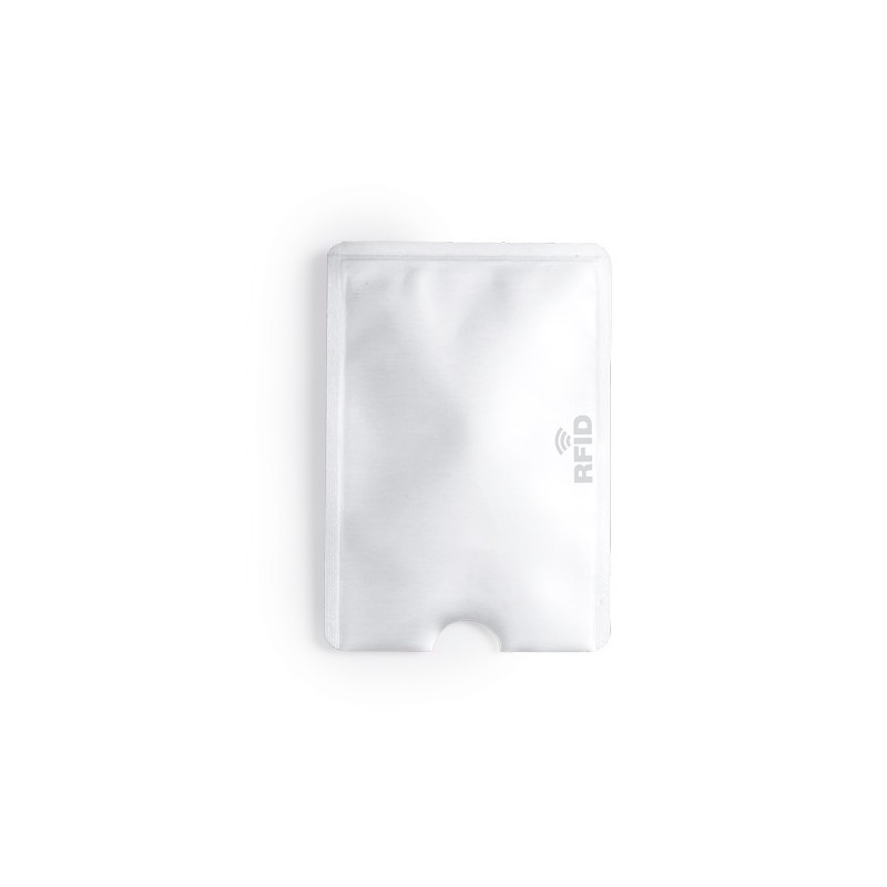 Porte-Cartes Élégant et Personnalisé RFID Becam Matières : aluminium Couleurs : blanc cadeau entreprise pas cher