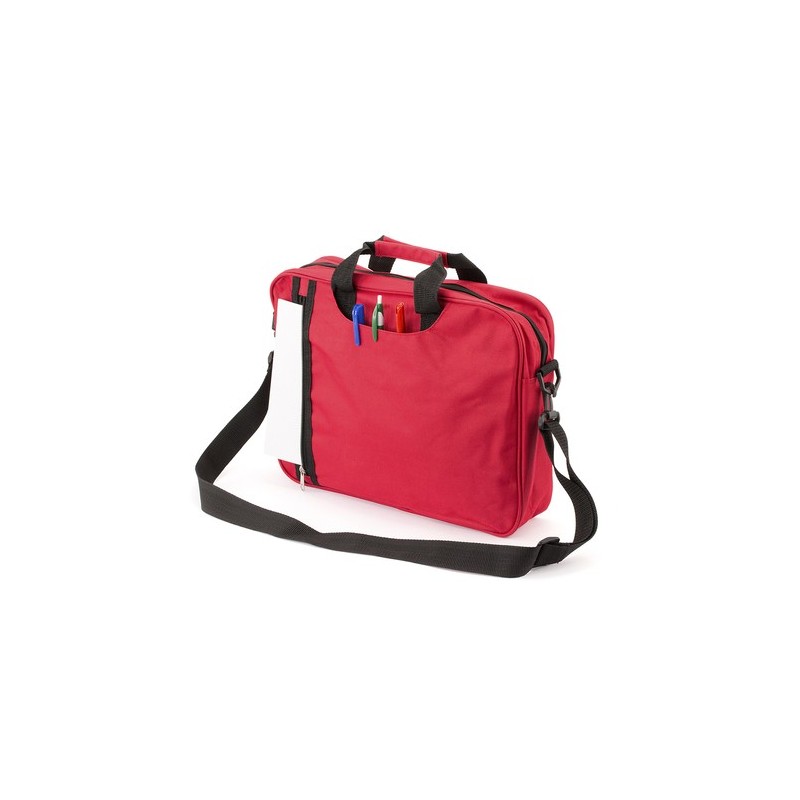 Sacoche Publicitaire Éco-responsable Porte-Documents Amazon Matières : polyester Couleurs : rouge personnalisation rapide en Fra