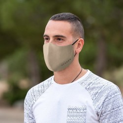 Masque Réutilisable Hygiénique Personnalisé Confort et Sécurité - Liriax Matières : coton Couleurs : gris cadeau collaborateur p