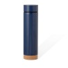 Bouteille Isotherme Éco-responsable Personnalisée pas cher - Thermo Dantek Matières : liège Couleurs : noir cadeau affaires élég