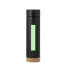 Bouteille Isotherme Éco-responsable Personnalisée pas cher - Thermo Dantek Matières : liège Couleurs : blanc marquage laser ultr