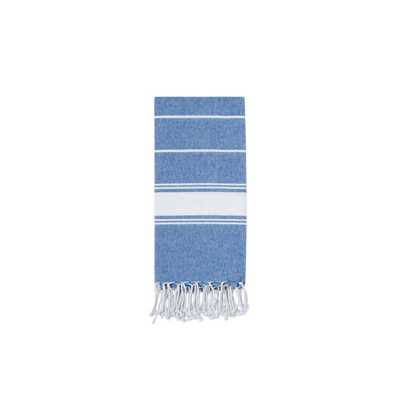 Paréo Serviette Personnalisé 100% Coton Recyclé - Lainen Matières : coton recyclé Couleurs : marron marquage couleur éclatante