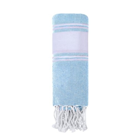 Paréo Serviette Personnalisé 100% Coton Recyclé - Lainen Matières : coton recyclé Couleurs : marron objet promo petit budget
