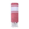 Paréo Serviette Personnalisé 100% Coton Recyclé - Lainen Matières : coton recyclé Couleurs : bleu marine impression haute défini