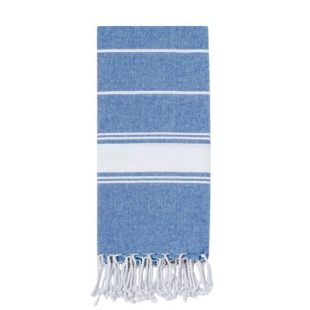 Paréo Serviette Personnalisé 100% Coton Recyclé - Lainen Matières : coton recyclé Couleurs : bleu clair objet promo petit budget
