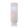 Paréo Serviette Personnalisé 100% Coton Recyclé - Lainen Matières : coton recyclé Couleurs : bleu clair cadeau affaires élégant