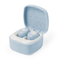 Écouteurs Écoresponsables Personnalisés pas cher Oriley Matières : ABS Couleurs : bleu