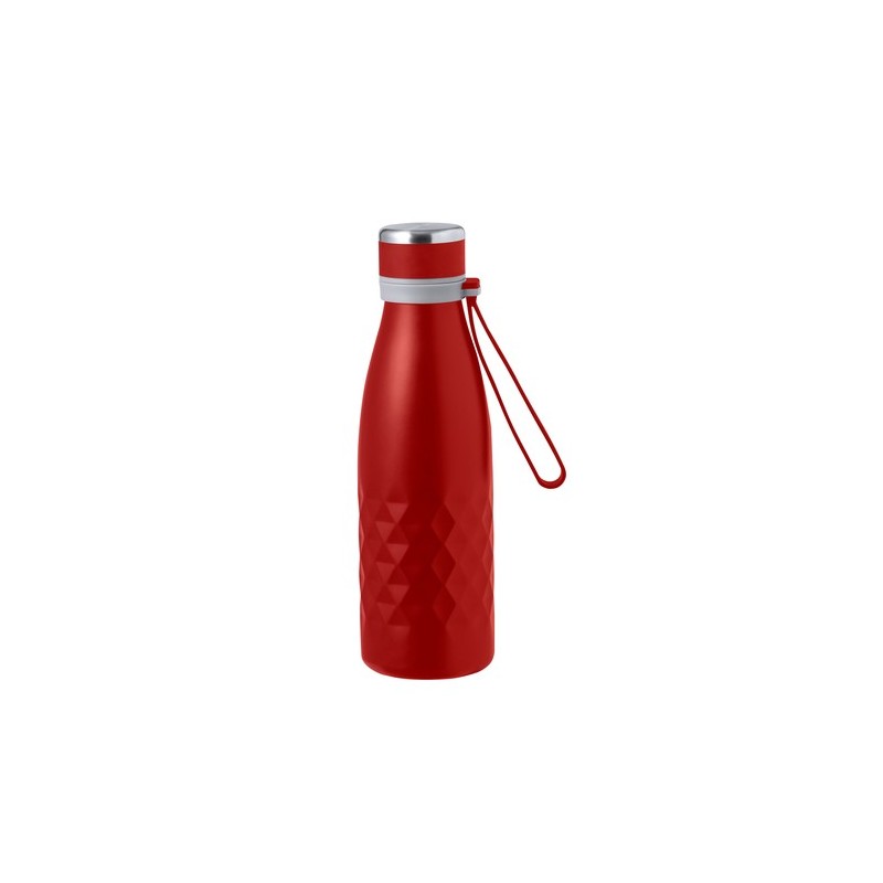Bouteille Isotherme Thermique Éco-responsable 550 ml Hexor Matières : acier inoxydable Couleurs : bleu marquage laser ultra préc