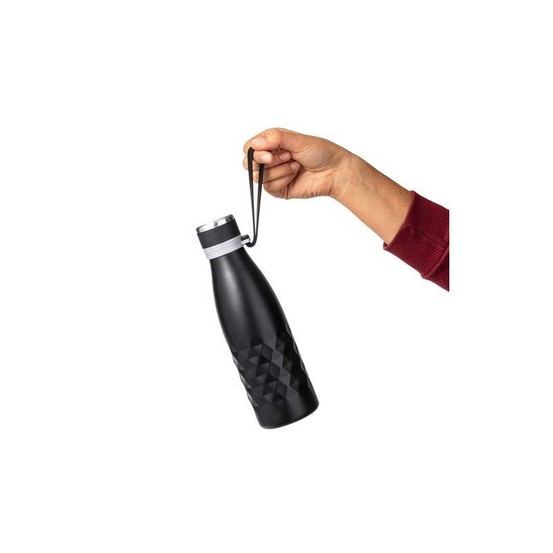 Bouteille Isotherme Thermique Éco-responsable 550 ml Hexor Matières : acier inoxydable Couleurs : rouge objet promo petit budget