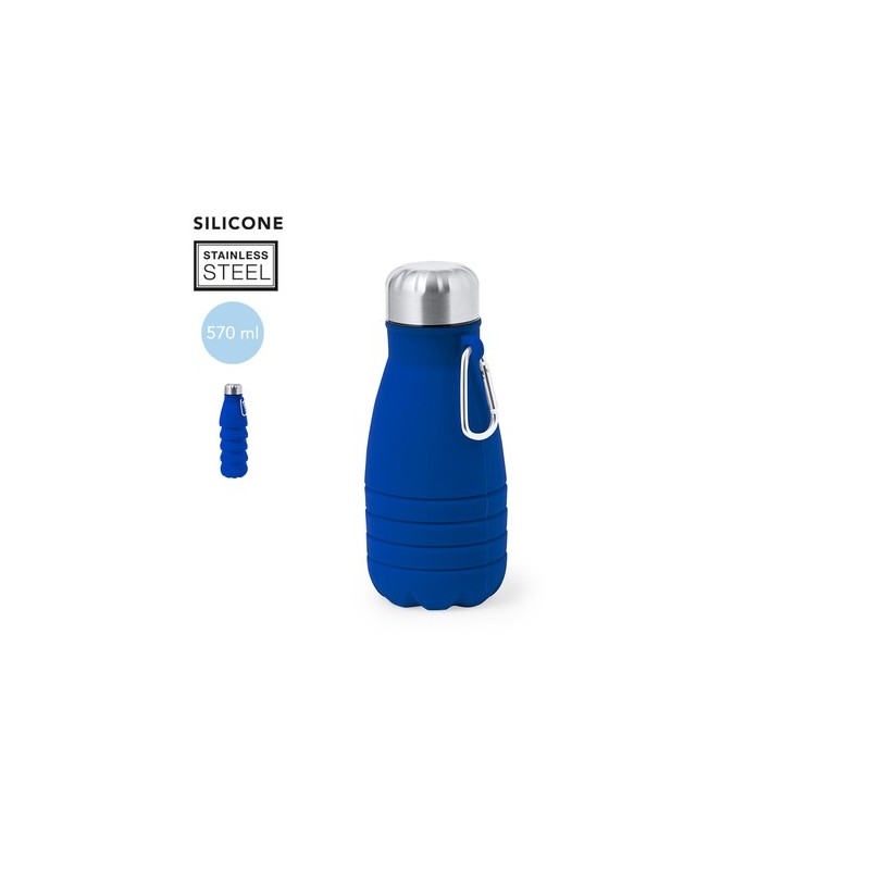 Bidon Éco-responsable et Personnalisé Pliable Fael Matières : silicone Couleurs : blanc objet promotionnel éco-responsable