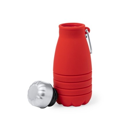 Bidon Éco-responsable et Personnalisé Pliable Fael Matières : silicone Couleurs : blanc accessoire événementiel unique