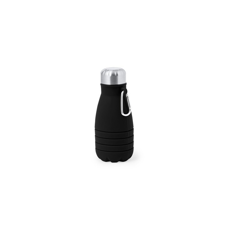 Bidon Éco-responsable et Personnalisé Pliable Fael Matières : silicone Couleurs : blanc impression logo haute qualité