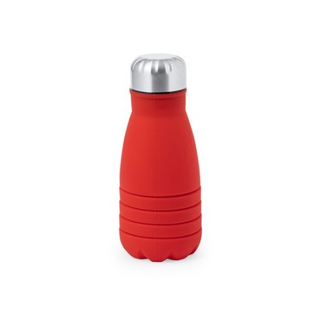 Bidon Éco-responsable et Personnalisé Pliable Fael Matières : silicone Couleurs : noir cadeau affaires élégant