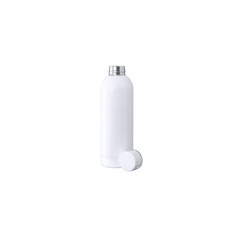 Bidon Thermique Personnalisé Sublimation Cadeau d'Entreprise Hodis Matières : acier inoxydable Couleurs : blanc cadeau entrepris