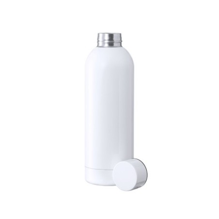 Bidon Thermique Personnalisé Sublimation Cadeau d'Entreprise Hodis Matières : acier inoxydable Couleurs : blanc cadeau entrepris