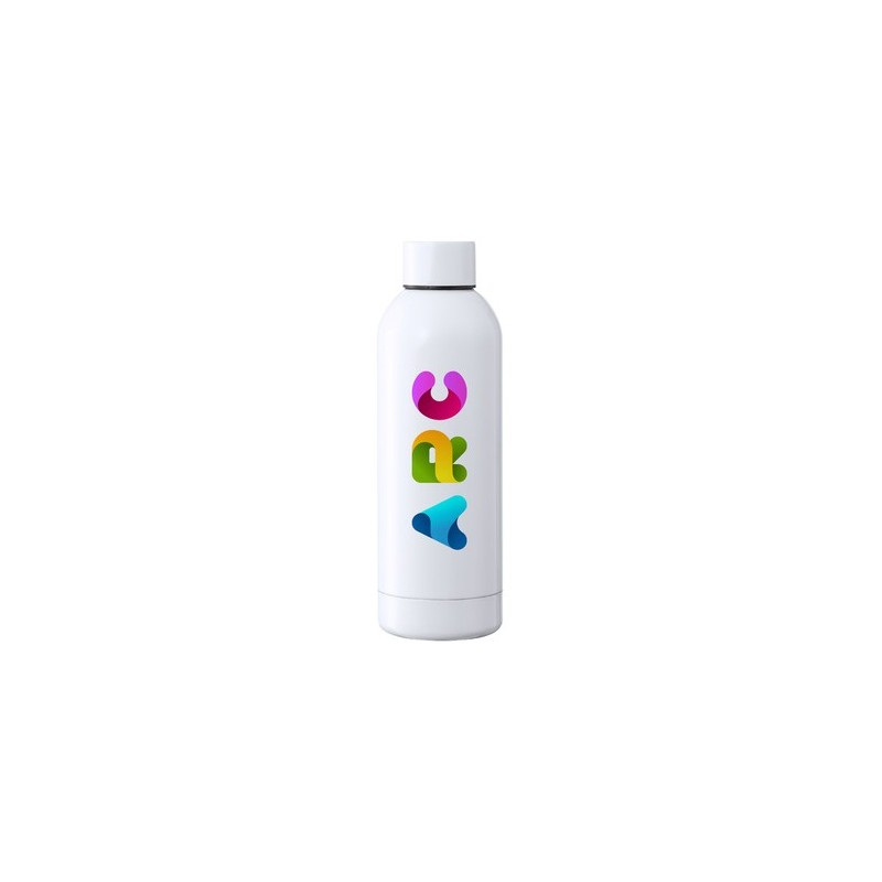 Bidon Thermique Personnalisé Sublimation Cadeau d'Entreprise Hodis Matières : acier inoxydable Couleurs : blanc goodies publicit