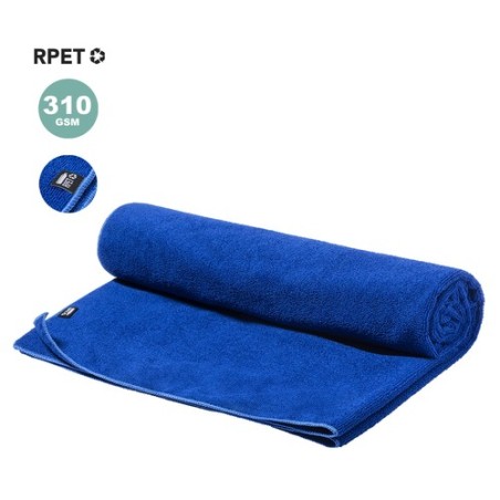 Serviette Éco-responsable et Durable Absorbante - Risel Couleurs : bleu Matières : polyester recyclé objet promotionnel éco-resp