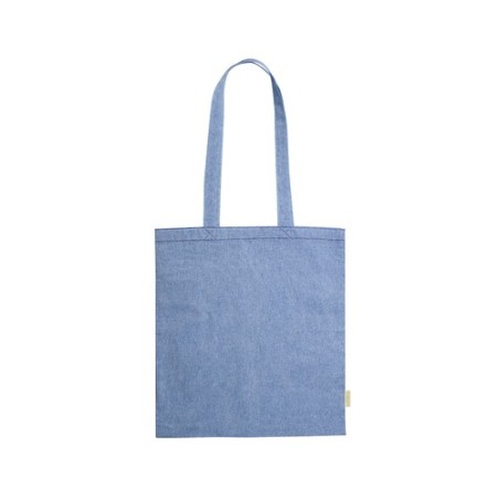 Sac Shopping Éco-responsable Pratique Personnalisé Graket Matières : coton recyclé Couleurs : bleu personnalisable avec votre lo