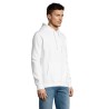 Sweat Capuche Éco-responsable et Personnalisable | SLAM Matières : coton Taille textile : XS Couleurs : blanc cadeau affaires él