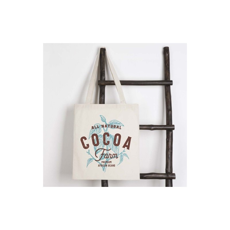 Sac Shopping Résistant en Coton Personnalisé pas cher - Ponkal Matières : coton impression haute définition