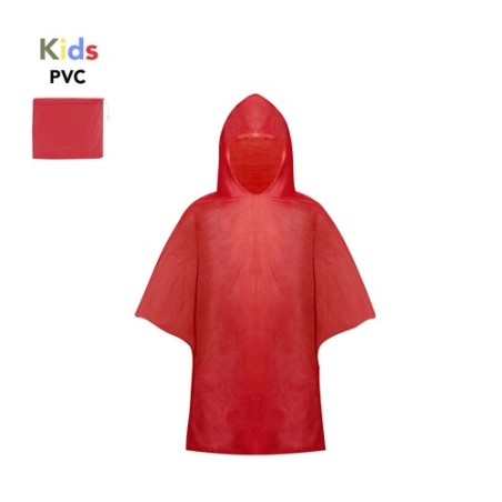 Poncho Imperméable Personnalisé pour Enfant - Teo Matières : PVC Couleurs : bleu goodies publicitaire événementiel