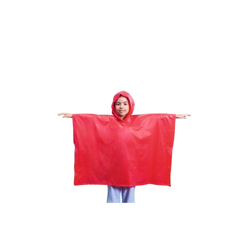Poncho Imperméable Personnalisé pour Enfant - Teo Matières : PVC Couleurs : bleu objet publicitaire robuste