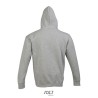 Sweat Capuche Éco-responsable et Personnalisable | SLAM Matières : coton Taille textile : S Couleurs : gris chiné impression hau