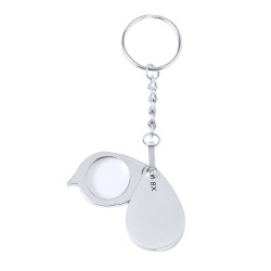 Loupe Porte-Clés 8X de Grossissement Optimal - Kitins Matières : métal Couleurs : argenté