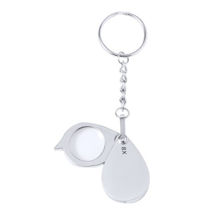 Loupe Porte-Clés 8X de Grossissement Optimal - Kitins Matières : métal Couleurs : argenté