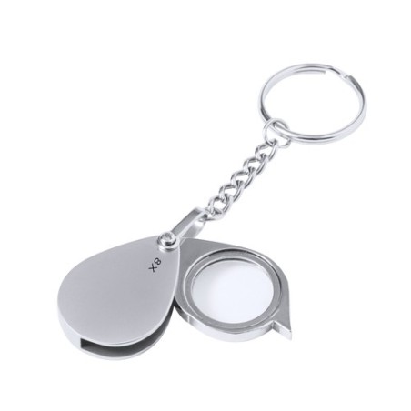 Loupe Porte-Clés 8X de Grossissement Optimal - Kitins Matières : métal Couleurs : argenté marquage laser ultra précis