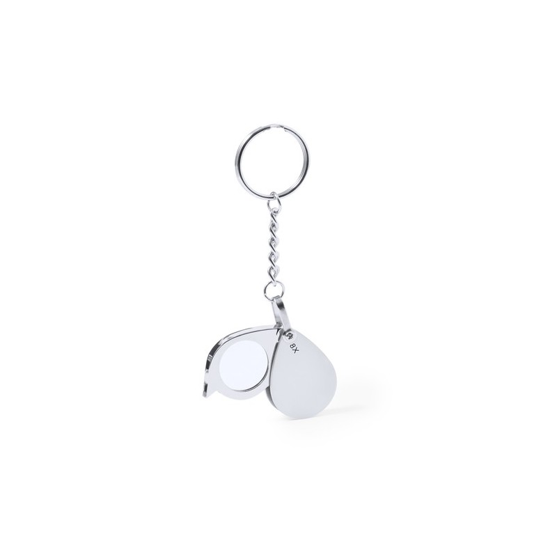 Loupe Porte-Clés 8X de Grossissement Optimal - Kitins Matières : métal Couleurs : argenté objet promotionnel éco-responsable