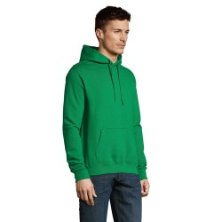 Sweat Capuche Éco-responsable et Personnalisable | SLAM Matières : coton Taille textile : S Couleurs : vert prairie livraison ex