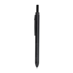 Stylo portemine multicolore personnalisé Tidio pas cher Matières : aluminium Couleurs : noir