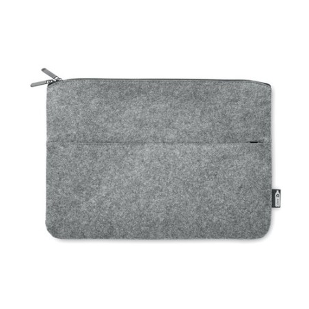 Sacoche d'ordinateur  en RPET personnalisée - TOPLO Matières : PET recyclé Couleurs : gris personnalisable avec votre logo
