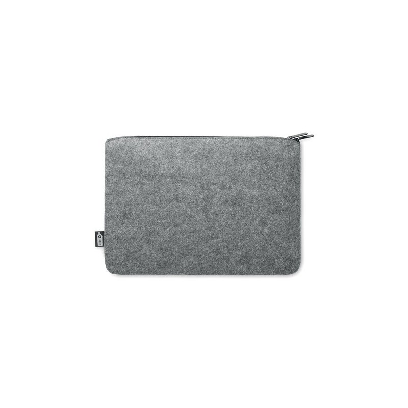 Sacoche d'ordinateur  en RPET personnalisée - TOPLO Matières : PET recyclé Couleurs : gris marquage laser ultra précis
