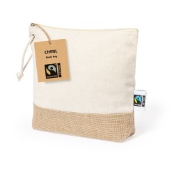 Trousse de Toilette Éco-responsable Personnalisée à Prix Abordable - Nécessaire Chiril Fairtrade Matières : coton cadeau entrepr