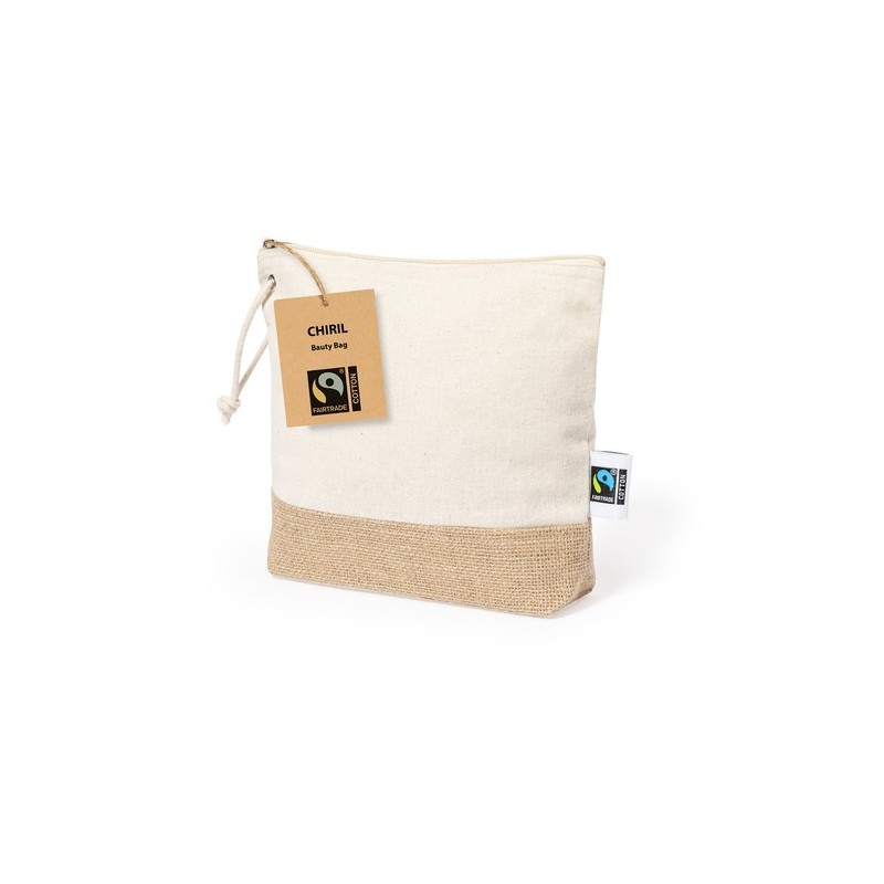 Trousse de Toilette Éco-responsable Personnalisée à Prix Abordable - Nécessaire Chiril Fairtrade Matières : coton cadeau entrepr