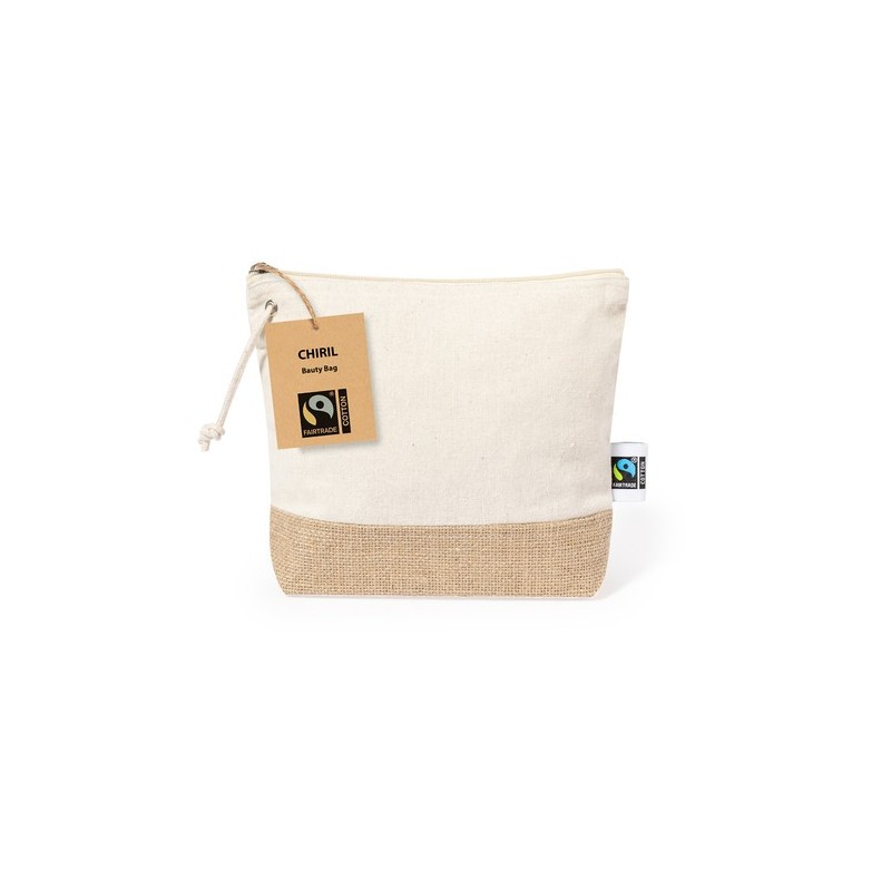 Trousse de Toilette Éco-responsable Personnalisée à Prix Abordable - Nécessaire Chiril Fairtrade Matières : coton goodies public