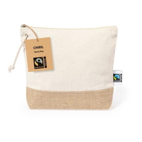 Trousse de Toilette Éco-responsable Personnalisée à Prix Abordable - Nécessaire Chiril Fairtrade Matières : coton goodies public