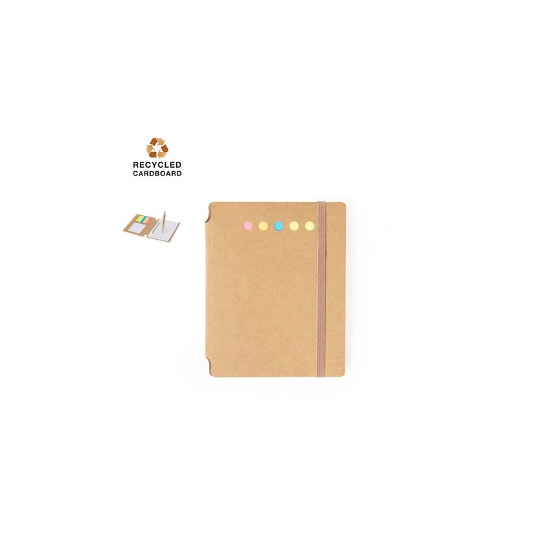 Bloc Notes Éco-responsable Personnalisé pas cher Wombax Matières : carton recyclé