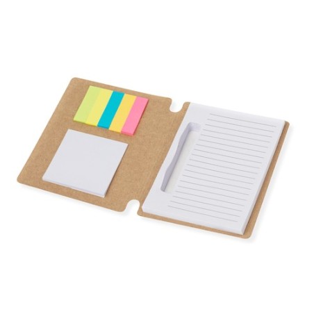 Bloc Notes Éco-responsable Personnalisé pas cher Wombax Matières : carton recyclé marquage laser ultra précis