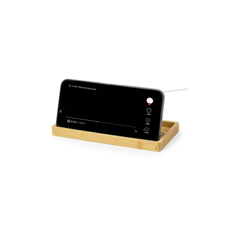 Chargeur Éco-responsable et Design Personnalisé Organiseur Treit Matières : bambou goodies publicitaire événementiel