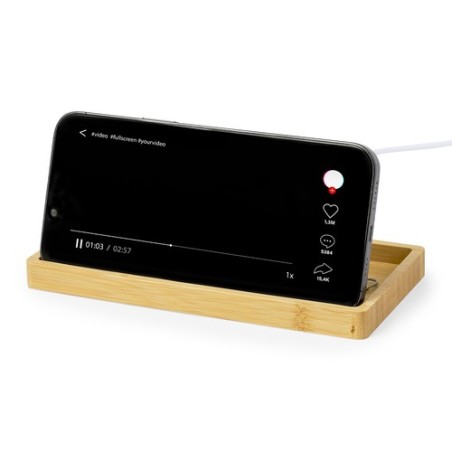 Chargeur Éco-responsable et Design Personnalisé Organiseur Treit Matières : bambou goodies publicitaire événementiel