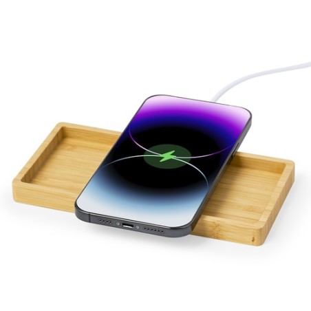 Chargeur Éco-responsable et Design Personnalisé Organiseur Treit Matières : bambou impression haute définition
