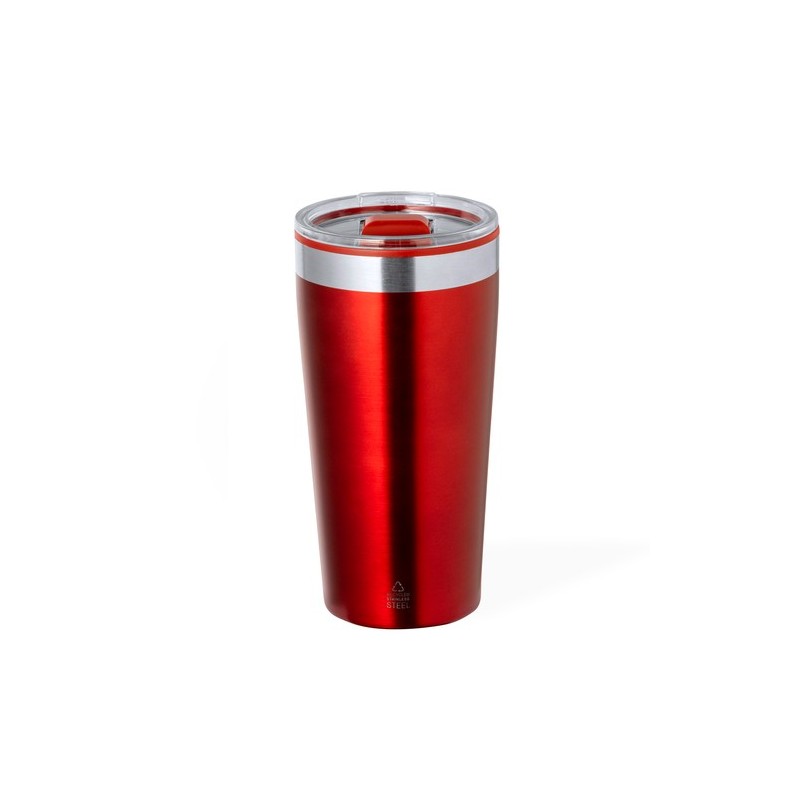Mug Isotherme Thermique Personnalisé Dione Matières : polypropylène (PP) Couleurs : rouge accessoire événementiel unique