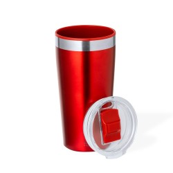Mug Isotherme Thermique Personnalisé Dione Matières : polypropylène (PP) Couleurs : rouge objet promo petit budget