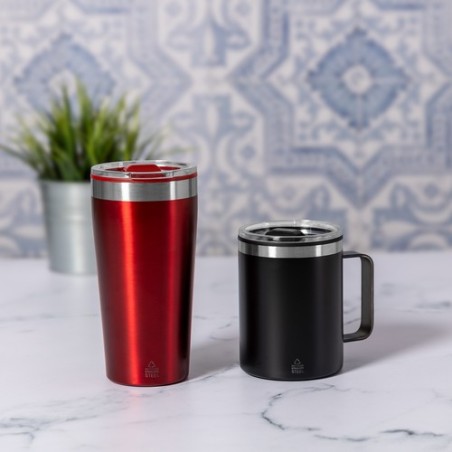 Mug Isotherme Thermique Personnalisé Dione Matières : polypropylène (PP) Couleurs : rouge cadeau affaires élégant