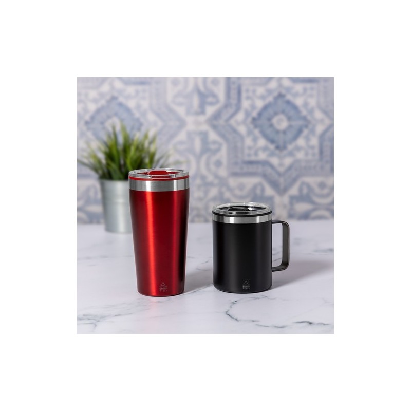 Mug Isotherme Thermique Personnalisé Dione Matières : polypropylène (PP) Couleurs : noir personnalisation sur mesure