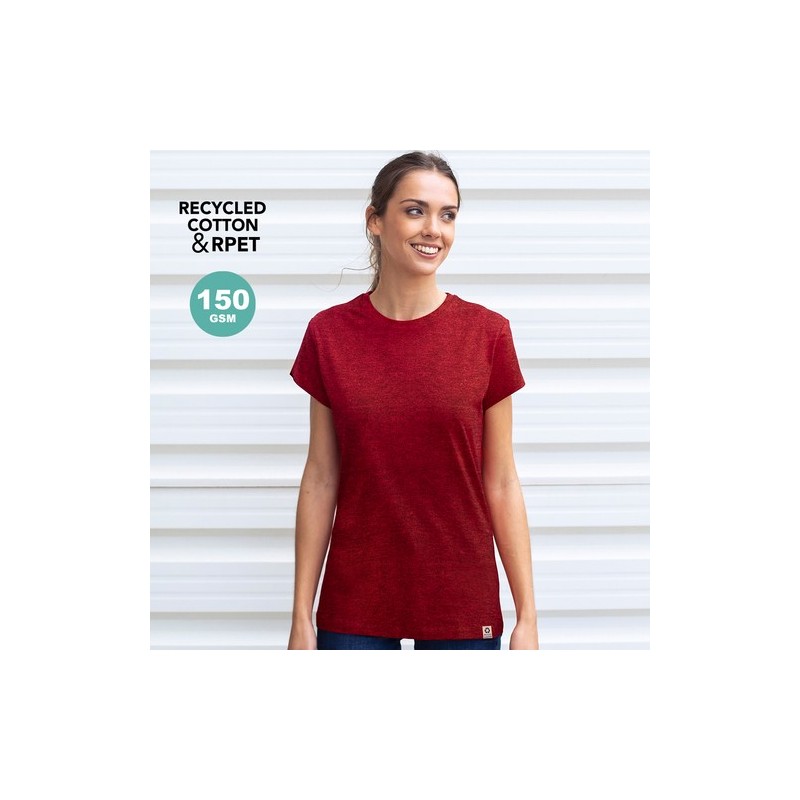 T-Shirt Éco-responsable Personnalisé et Stylé pour Femme Bandul pas cher Matières : coton recyclé Taille textile : M Couleurs : 